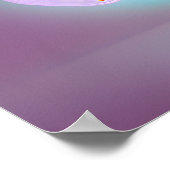 Poster Papillon violet clair brillant (Coin)