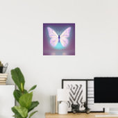 Poster Papillon violet clair brillant (Bureau à domicile)