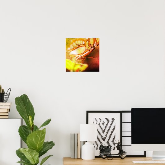 Poster Papillon Visage Gros plan (Bureau à domicile)