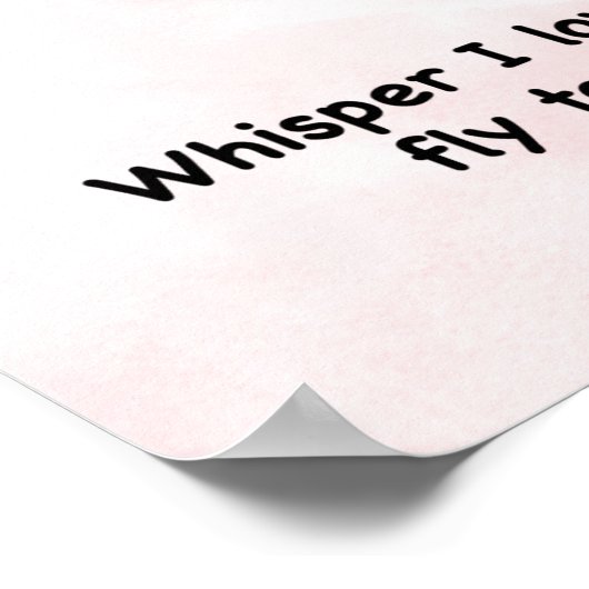 Poster Papillon Whisper (Coin)