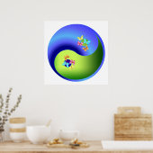 Poster Papillon Yin Yang (Cuisine)