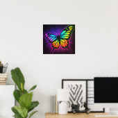 Poster PapillonArcEnCiel (Bureau à domicile)