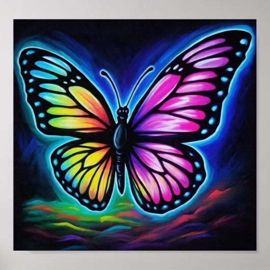 Poster PapillonArcEnCielCosmique (Devant)