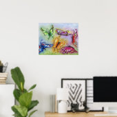 Poster Papillons (Bureau à domicile)