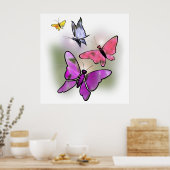 Poster Papillons (Cuisine)