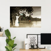 Poster Papillons (Bureau à domicile)