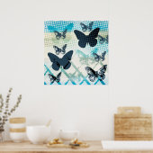 Poster Papillons Abstraits (Cuisine)