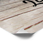 Poster Papillons adoptés - Nom personnalisé Date (Coin)