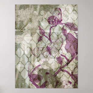 Poster Papillons arabes IV