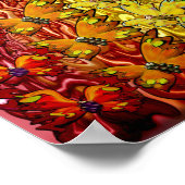 Poster Papillons arc-en-ciel (Coin)