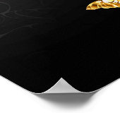 Poster Papillons blancs et dorés (Coin)