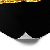 Poster Papillons blancs et dorés (Coin)