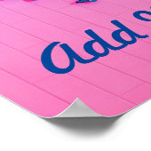 Poster Papillons bleu rose magnifique (Coin)