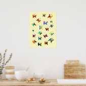 Poster Papillons couleur aquarelle (Cuisine)