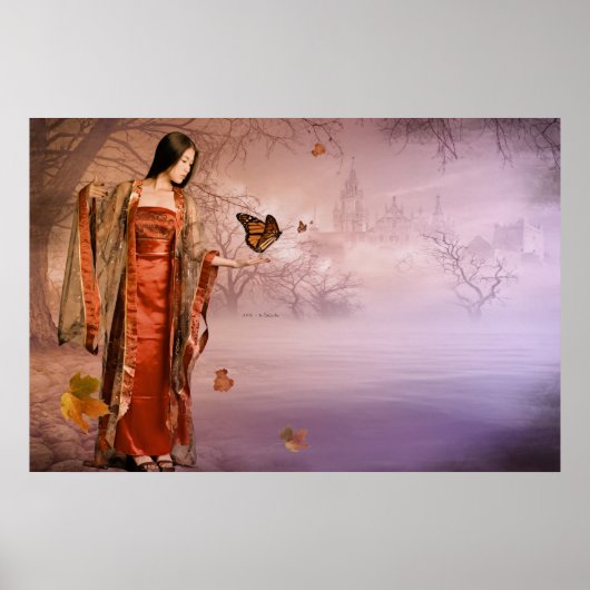 Poster Papillons d'automne et de monarque (Devant)