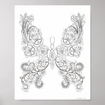Papillons de beurre #17 Coloriage Fantastique