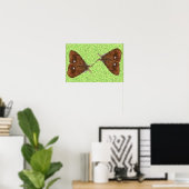 Poster Papillons de combat (Bureau à domicile)