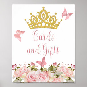 Poster Papillons de la Couronne Cartes et Cadeaux Floraux