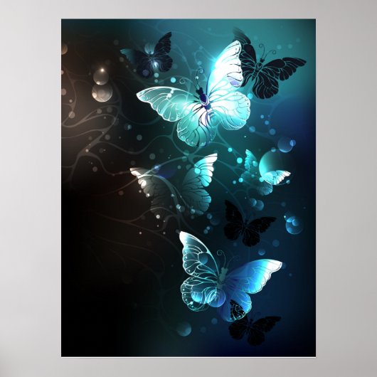 Poster Papillons de nuit à la menthe (Devant)