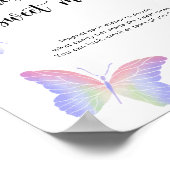 Poster Papillons - devinez le jeu de la pagaille douce (Coin)