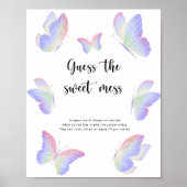 Poster Papillons - devinez le jeu de la pagaille douce (Devant)