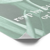 Poster Papillons du Paradis/Tropical Turquoise Splash (Coin)