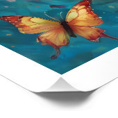 Poster Papillons et bleus série 6 (Coin)