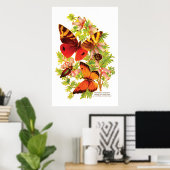 Poster Papillons et coléoptères (Bureau à domicile)