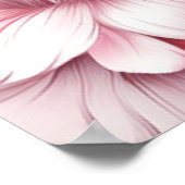 Poster Papillons et Fleurs dans des tons roses variés (Coin)