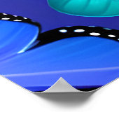 Poster Papillons et papillons de nuit dans un ciel bleu p (Coin)