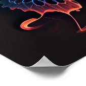 Poster Papillons étincelants Neon (Coin)