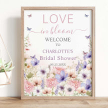 Papillons Fleur Sauvage Rose Violet Amour en Fleur