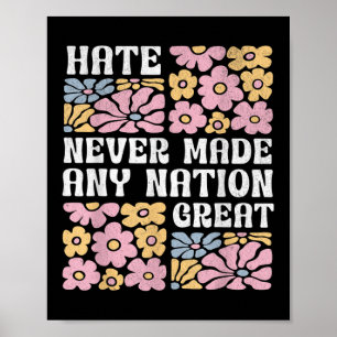 Poster Papillons Floraux Anti Trump Démocrate Président L