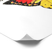 Poster Papillons, Fond Transparent, (Coin)