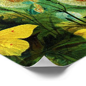 Poster Papillons jaunes. (Coin)