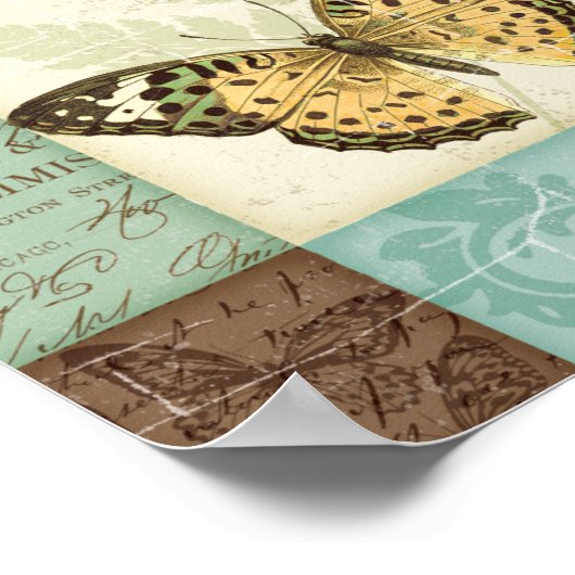 Poster Papillons jumeaux (Coin)