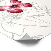 Poster Papillons magiques Cartes de Fête des mariées et c (Coin)