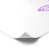 Poster Papillons Monarque sur Arrière - plan pourpre (Coin)