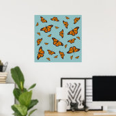 Poster Papillons monarques (Bureau à domicile)