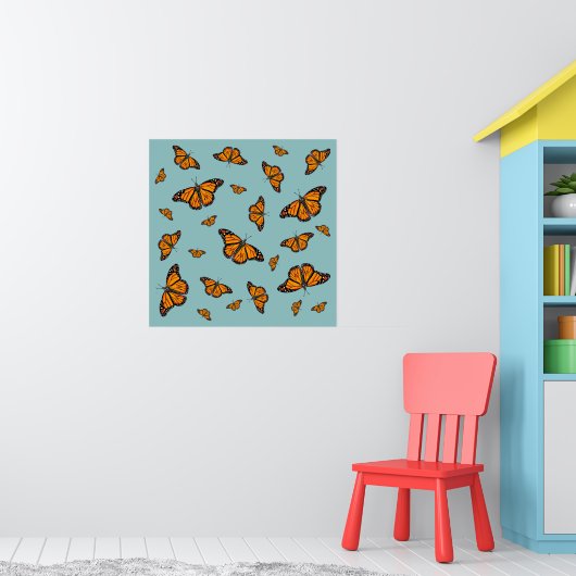 Poster Papillons monarques (Pépinière 1)
