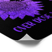 Poster Papillons mûrs de marguerite violet surdose de rub (Coin)