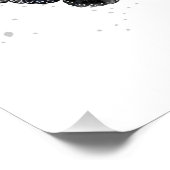 Poster Papillons noirs et rouges volants (Coin)