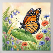 Poster Papillons Petits Insectes Nursery (Devant)