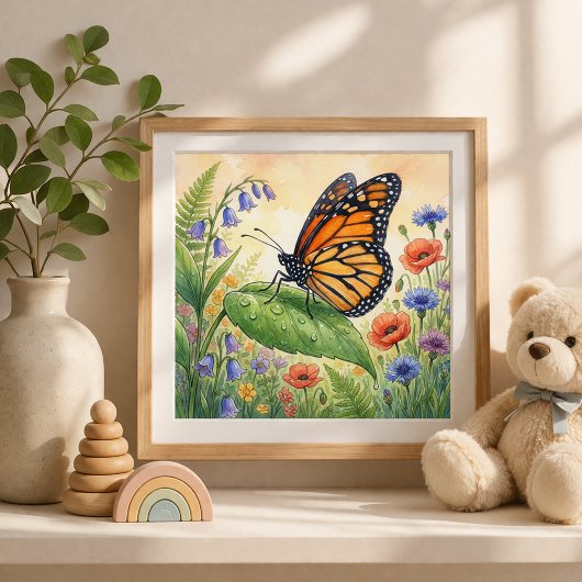 Poster Papillons Petits Insectes Nursery