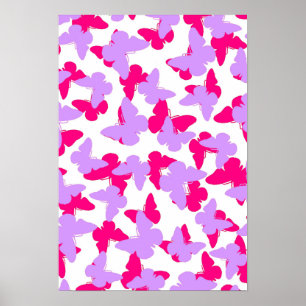 Poster Papillons posés