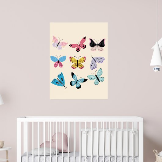 Poster Papillons printaniers (Pépinière 2)