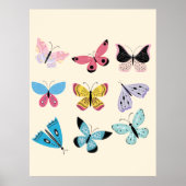 Poster Papillons printaniers (Devant)
