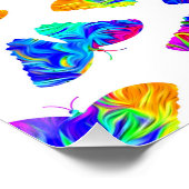 Poster Papillons psychédéliques (Coin)