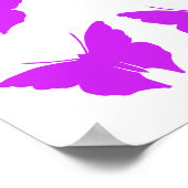 Poster Papillons Purple Bold (Coin)