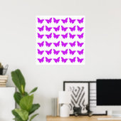 Poster Papillons Purple Bold (Bureau à domicile)